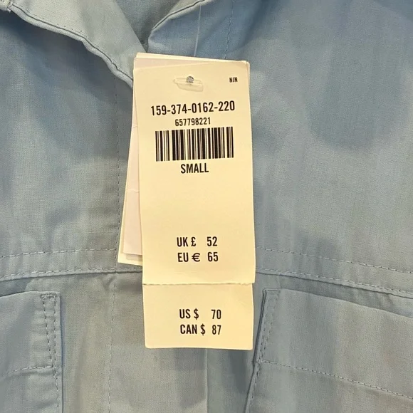 2/$40 NWT Abercrombie & Fitch Button Down Ruched Dress - Picture 5 of 10